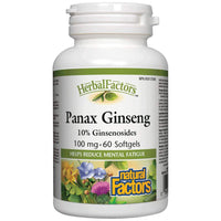 Natural Factors Panax Ginseng 100 mg - Панакс женшен 100 mg