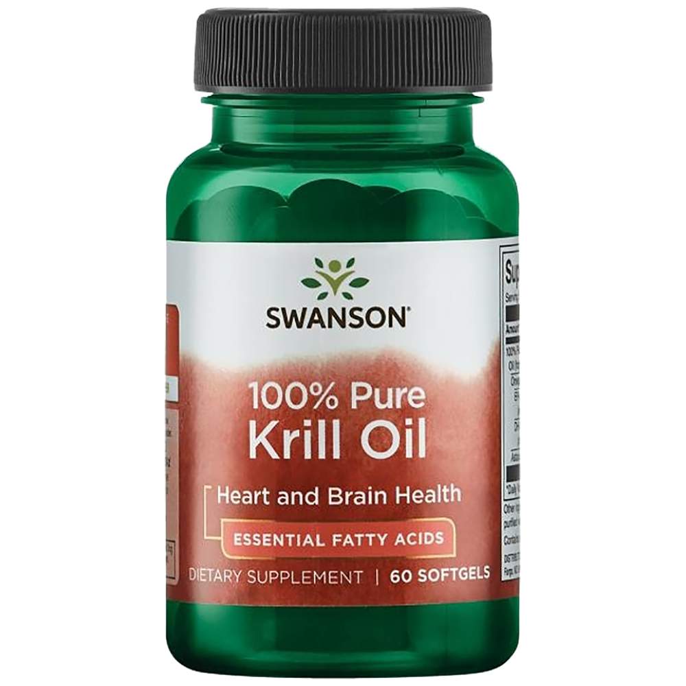 SWANSON 100% Pure Krill Oil 500 mg - Чисто крилово масло 500 mg