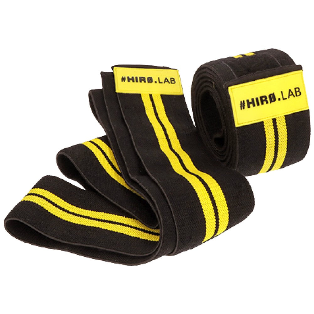 Hero.Lab Knee Wrap Rubber Logo Black & Yellow - Бинт за коляно черно и жълто