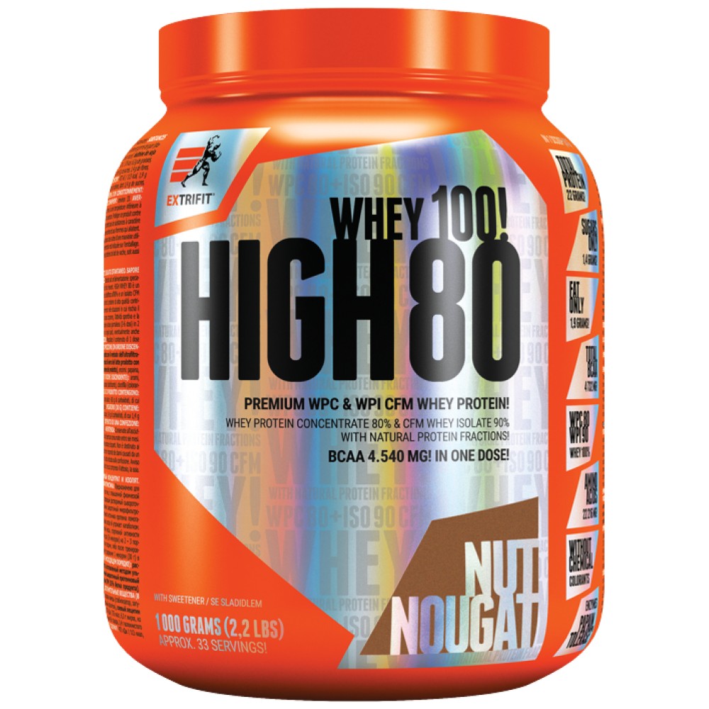 Extrifit Sports Nutrition High Whey 80 - Суроватъчен протеин концентрат 80%