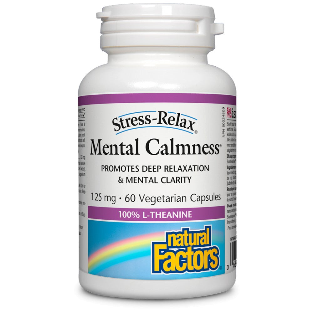 Natural Factors Mental Calmness L-Theanine 125 mg - L-Теанин 125 mg