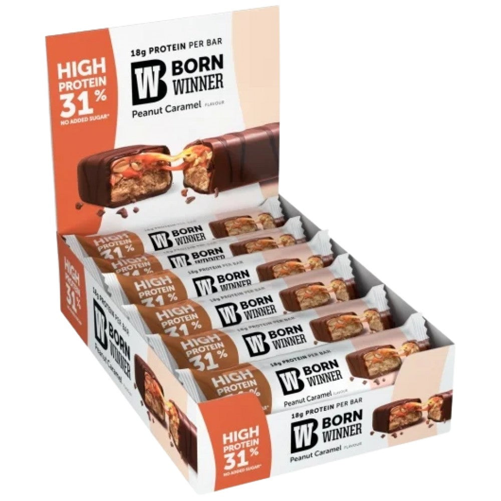 Born Winner Deluxe 31% High Protein Bar Peanut & Caramel - Протеинов бар с фъстъци и карамел