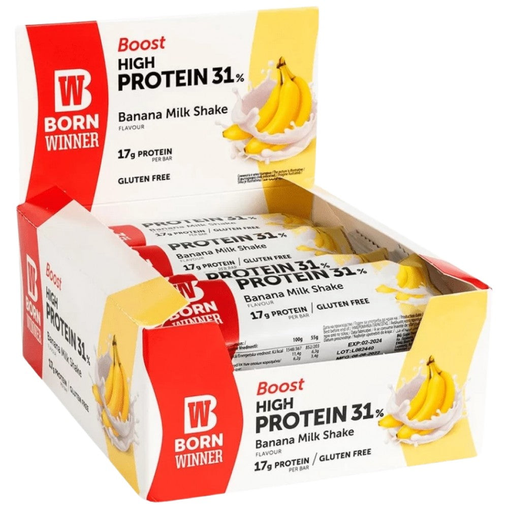 Born Winner Boost 31% High Protein Bar - Протеинов бар 31% протеин