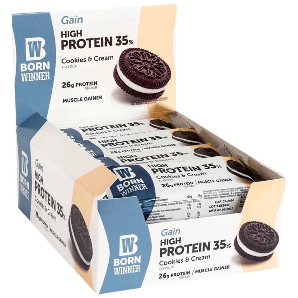 Born Winner Gain 35% High Protein Bar - Протеинов бар 35% протеин
