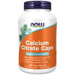 NOW Foods Calcium Citrate Caps + Magnesium, Vitamin D, Zinc, Copper, Manganese - Калциев цитрат с минерали