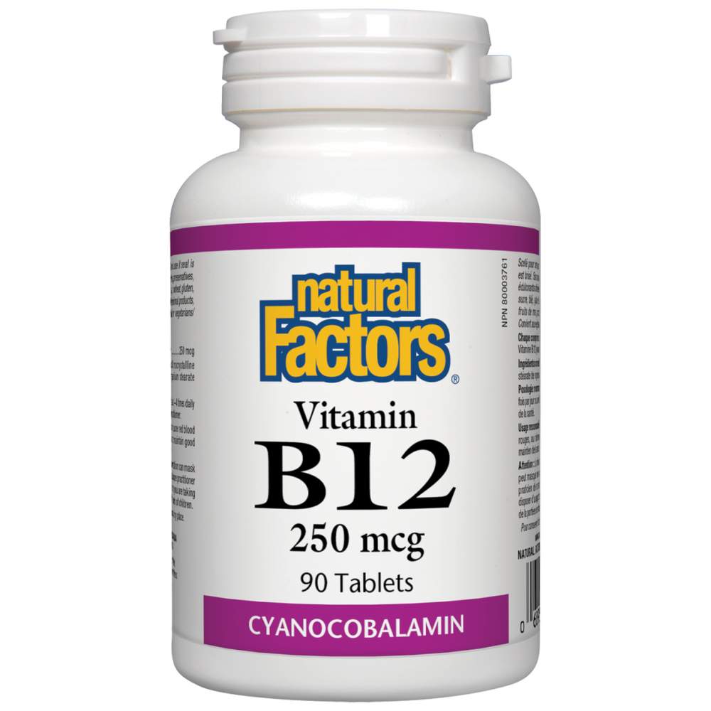 Natural Factors Vitamin B12 250 mcg - Витамин Б12 250 mcg