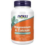 NOW Foods Magnesium & Calcium with Vitamin D3 & L-OptiZinc - Магнезий и калций с Д3 и цинк