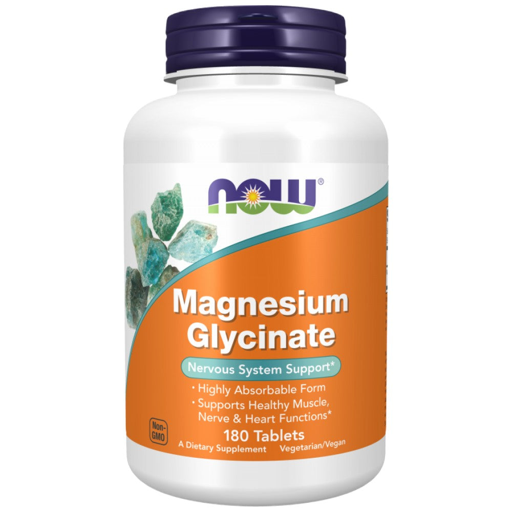NOW Foods Magnesium Glycinate Highly Absorbable Magnesium Bisglycinate - Магнезиев бисглицинат