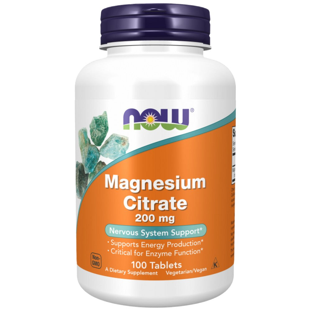 NOW Foods Magnesium Citrate 200 mg - Магнезиев цитрат 200 mg