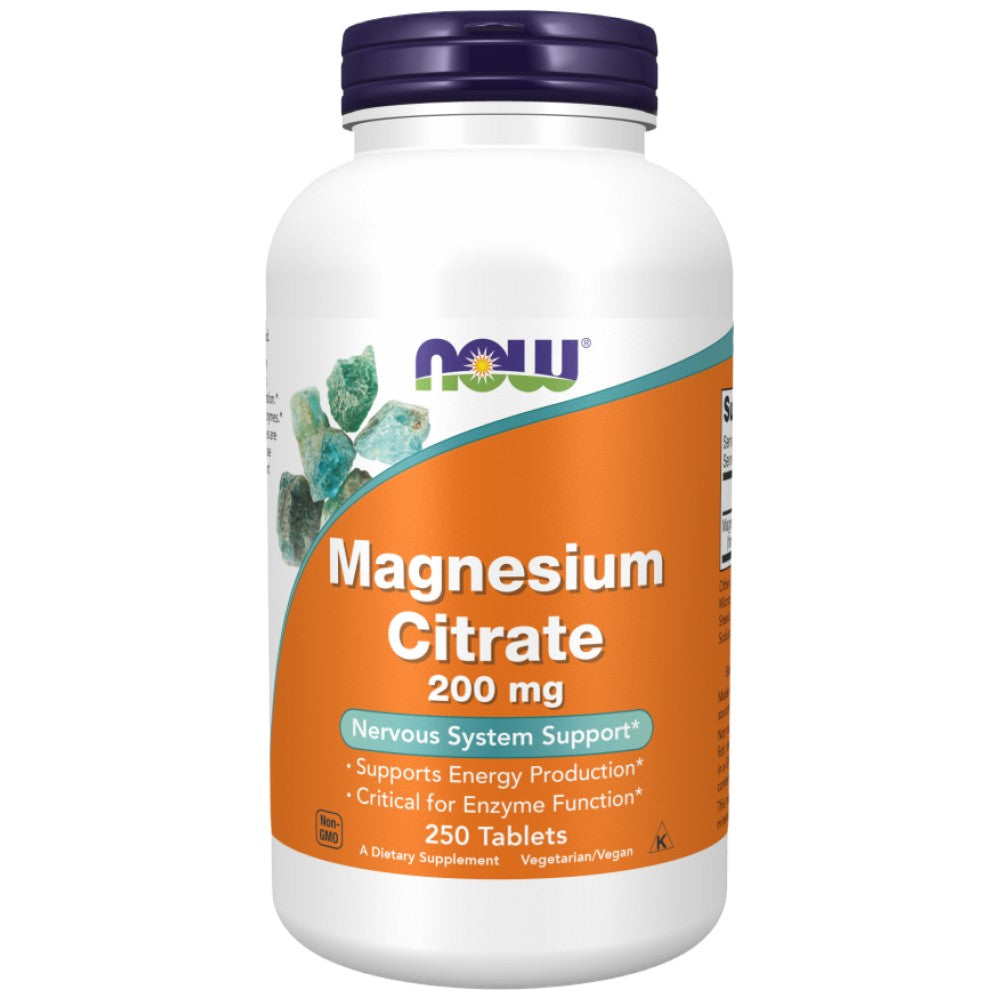 NOW Foods Magnesium Citrate 200 mg - Магнезиев цитрат 200 mg
