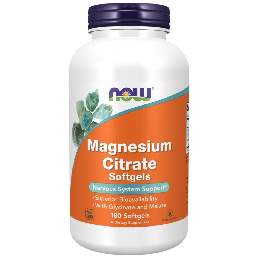 NOW Foods Magnesium Citrate Softgels - Магнезиев цитрат капсули