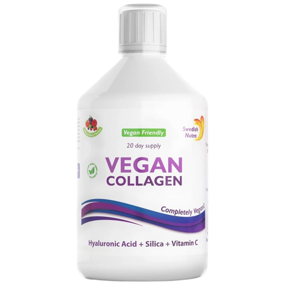Swedish Nutra Vegan Collagen 10 000 mg With Hyaluronic Acid, Vitamins and Minerals - Веган колаген 10 000 mg