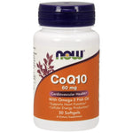 NOW Foods CoQ10 60 mg + Omega 3 - Коензим Q10 60 mg с Омега 3