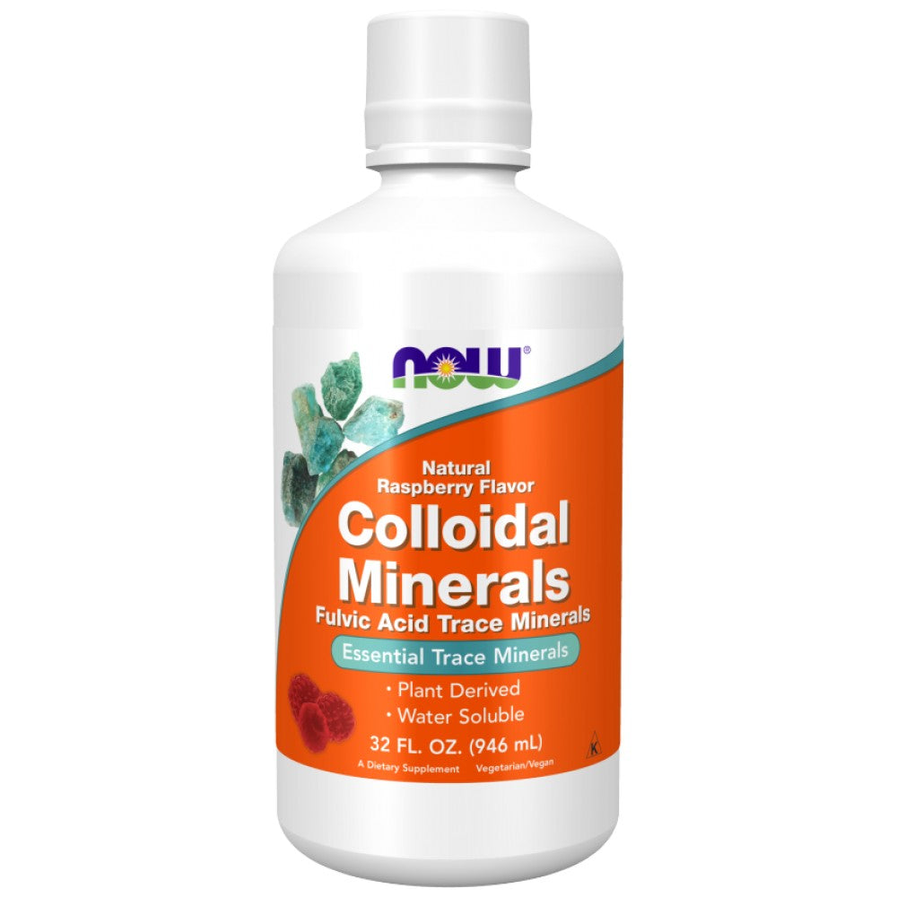 NOW Foods Colloidal Minerals Raspberry Flavor - Колоидни минерали (малина)