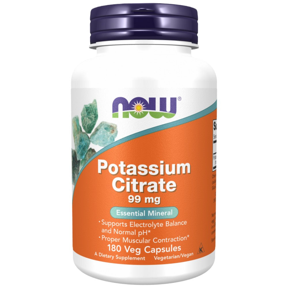 NOW Foods Potassium Citrate 99 mg - Калиев цитрат 99 mg