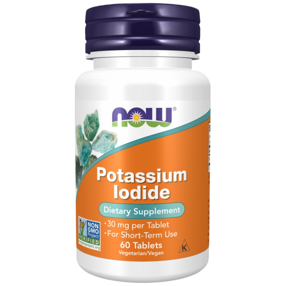 NOW Foods Potassium Iodide 30 mg - Калиев йодид 30 mg