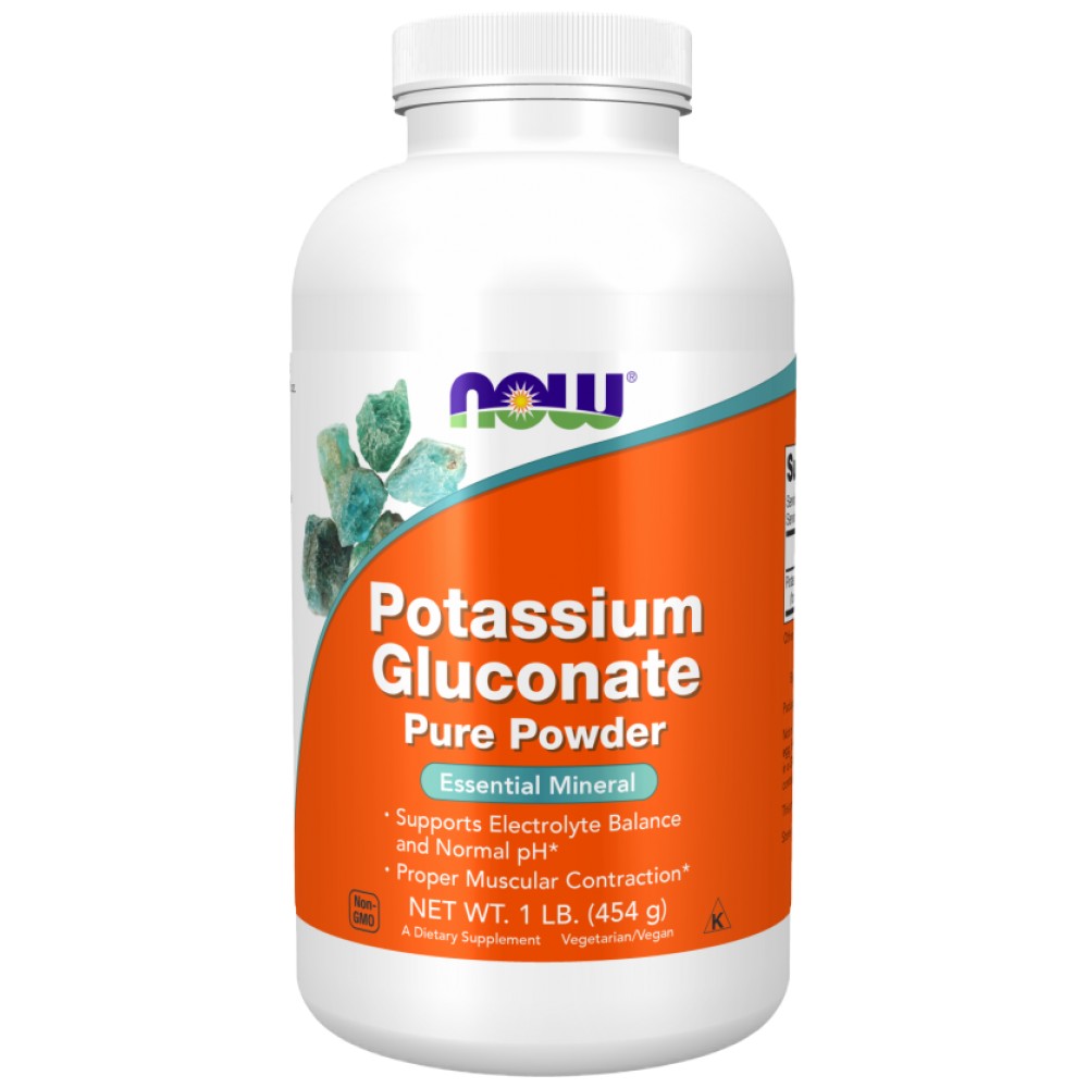 NOW Foods Potassium Gluconate Powder - Калиев глюконат на прах