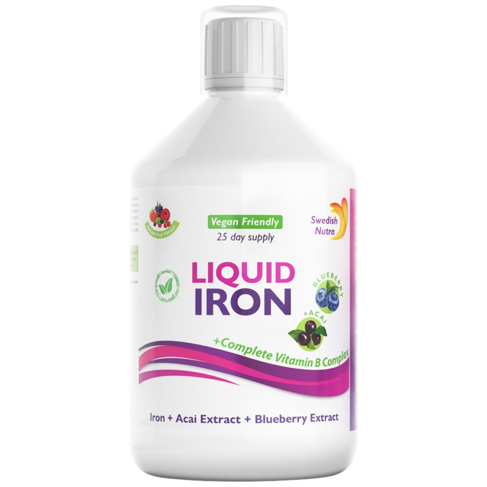 Swedish Nutra Liquid Iron + B-Complex - Течно желязо с витамин B комплекс