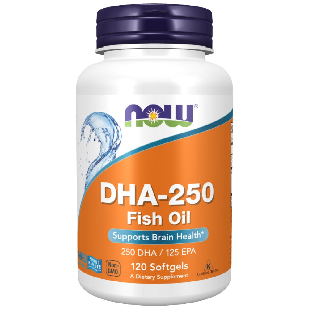 NOW Foods DHA 250 - Рибено масло с DHA 250 mg