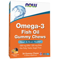 NOW Foods Omega-3 Fish Oil Gummy Chews - Рибено масло гъми