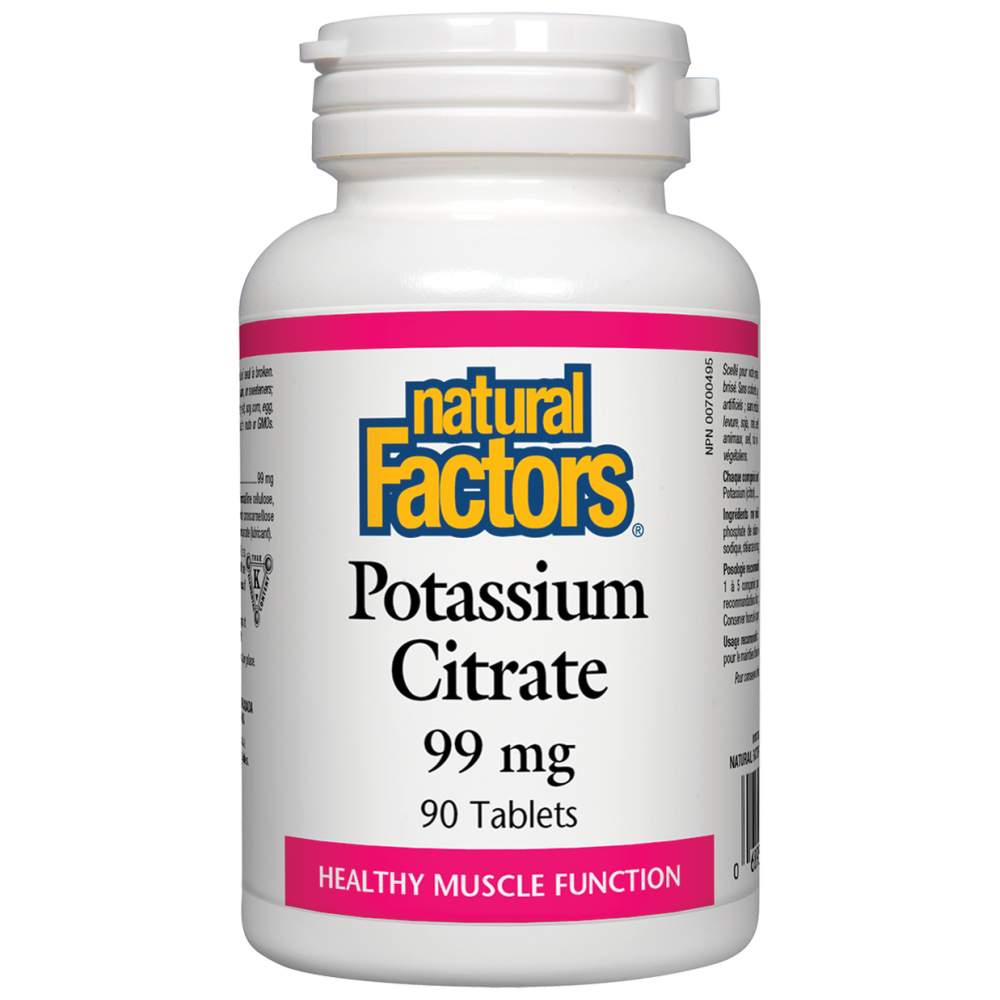 Natural Factors Potassium Citrate 99 mg - Калиев цитрат 99 mg