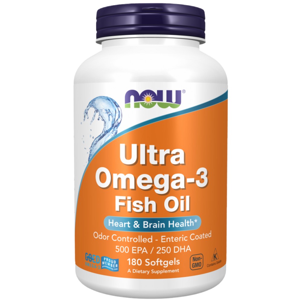 NOW Foods Ultra Omega 3 - Концентрирано рибено масло Омега 3
