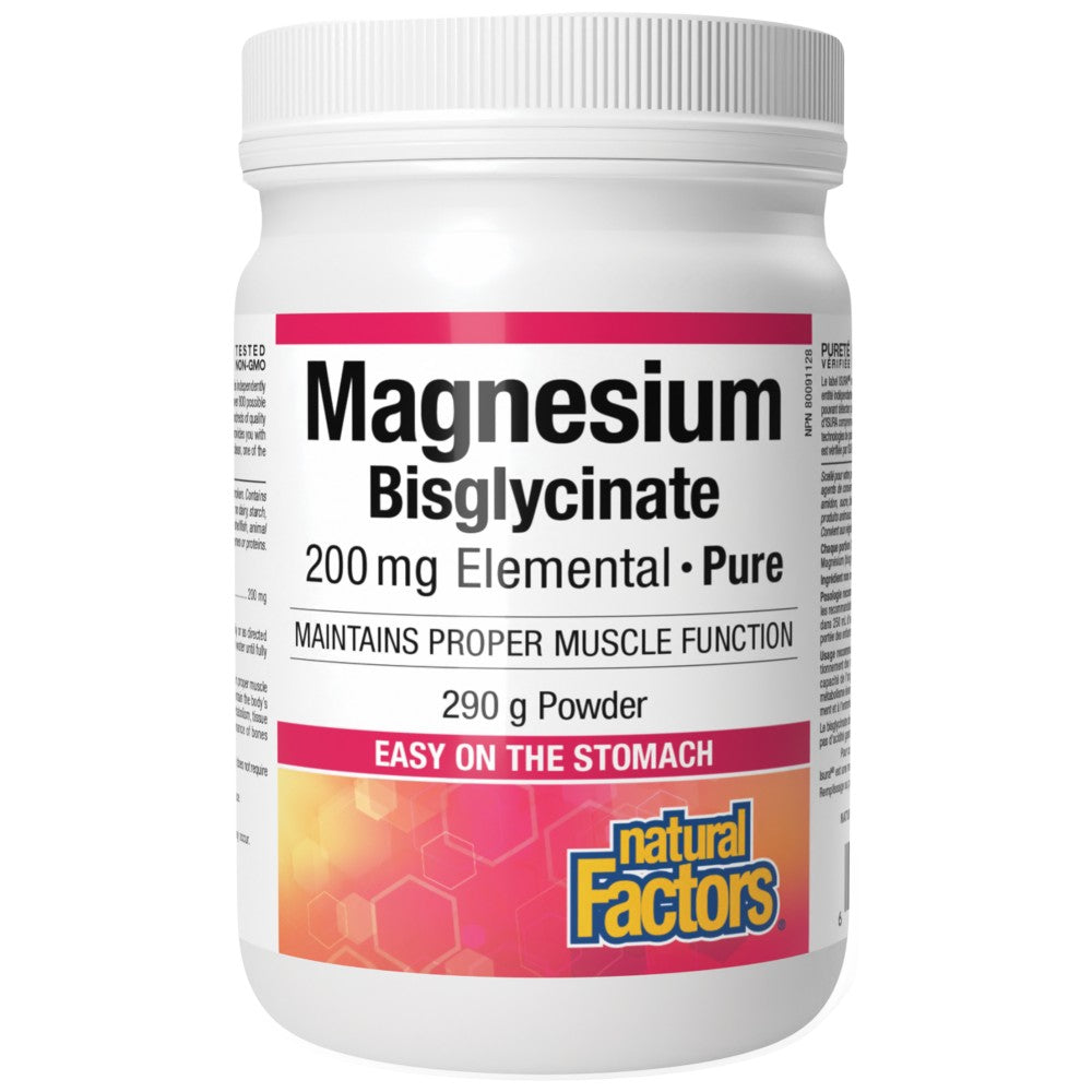 Natural Factors Magnesium Bisglycinate 200 mg - Магнезиев бисглицинат 200 mg