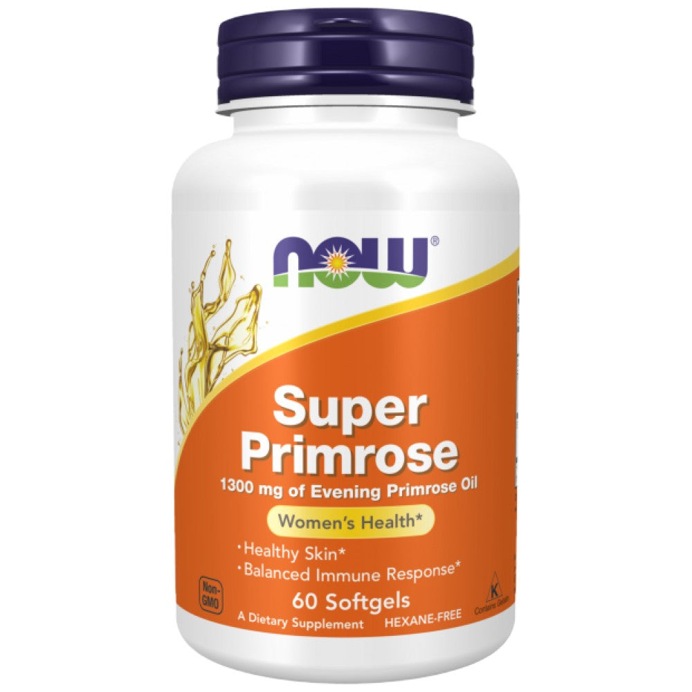 NOW Foods Super Primrose Oil 1300 mg - Масло от вечерна иглика 1300 mg