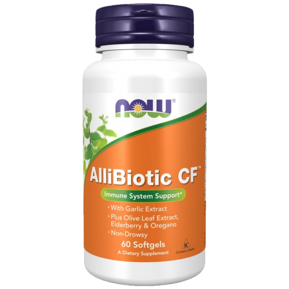 NOW Foods AlliBiotic CF - Формула за имунитет с чесън и риган