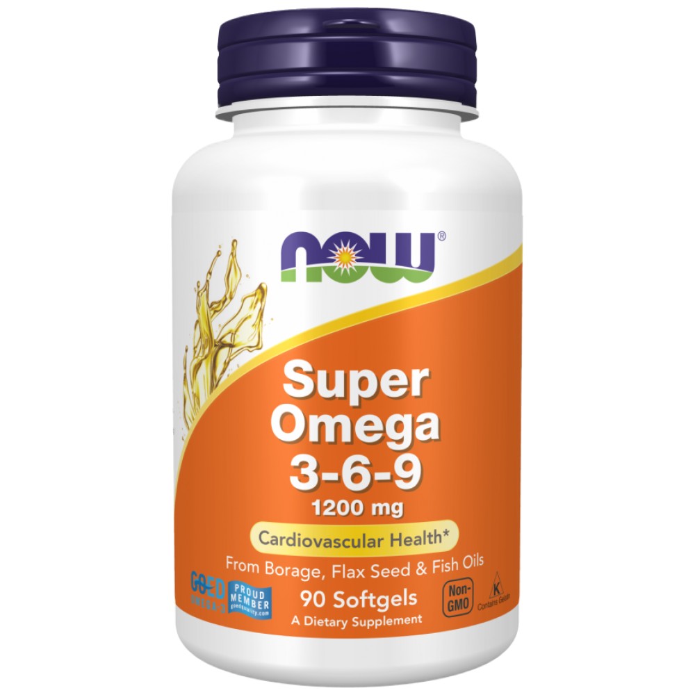 NOW Foods Super Omega 3-6-9 1200 mg - Омега 3-6-9 1200 mg