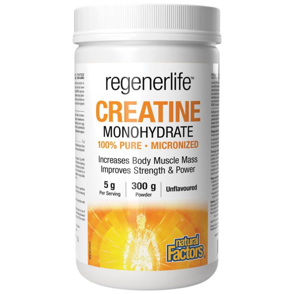Natural Factors Regenerlife Micronized Creatine Monohydrate 5000 mg - Микронизиран креатин монохидрат 5000 mg