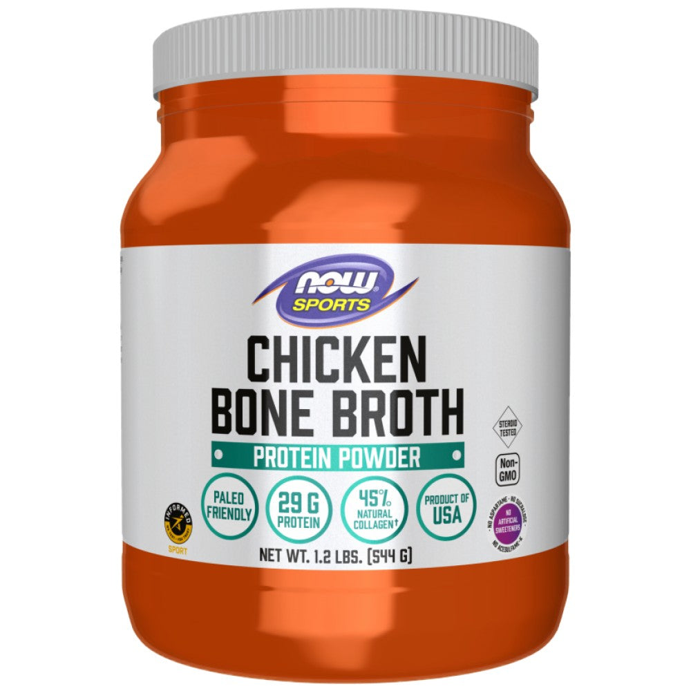 NOW Foods Chicken Protein Bone Broth - Пилешки протеин от костен бульон