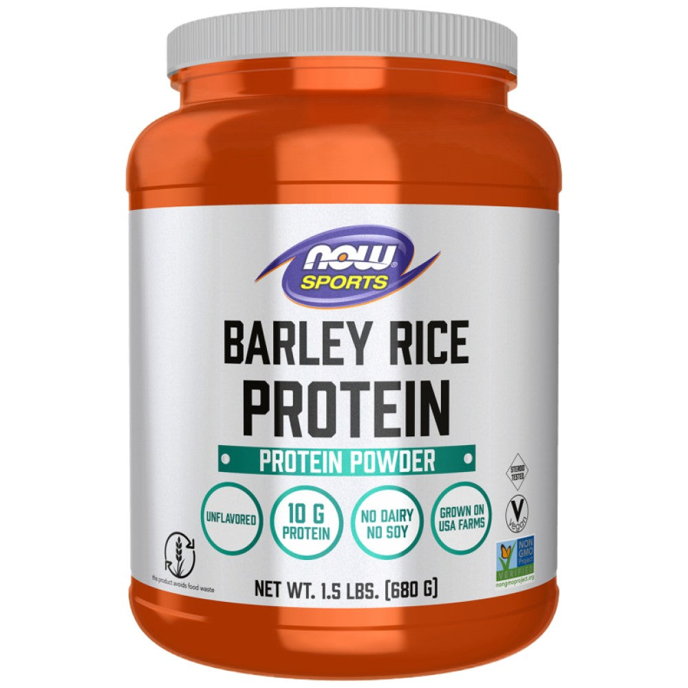 NOW Foods Barley Rice Protein Powder - Растителен протеин от ечемик и ориз