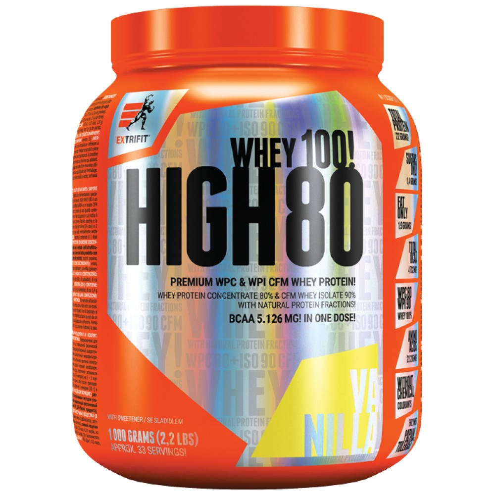 Extrifit Sports Nutrition High Whey 80 - Суроватъчен протеин концентрат 80%