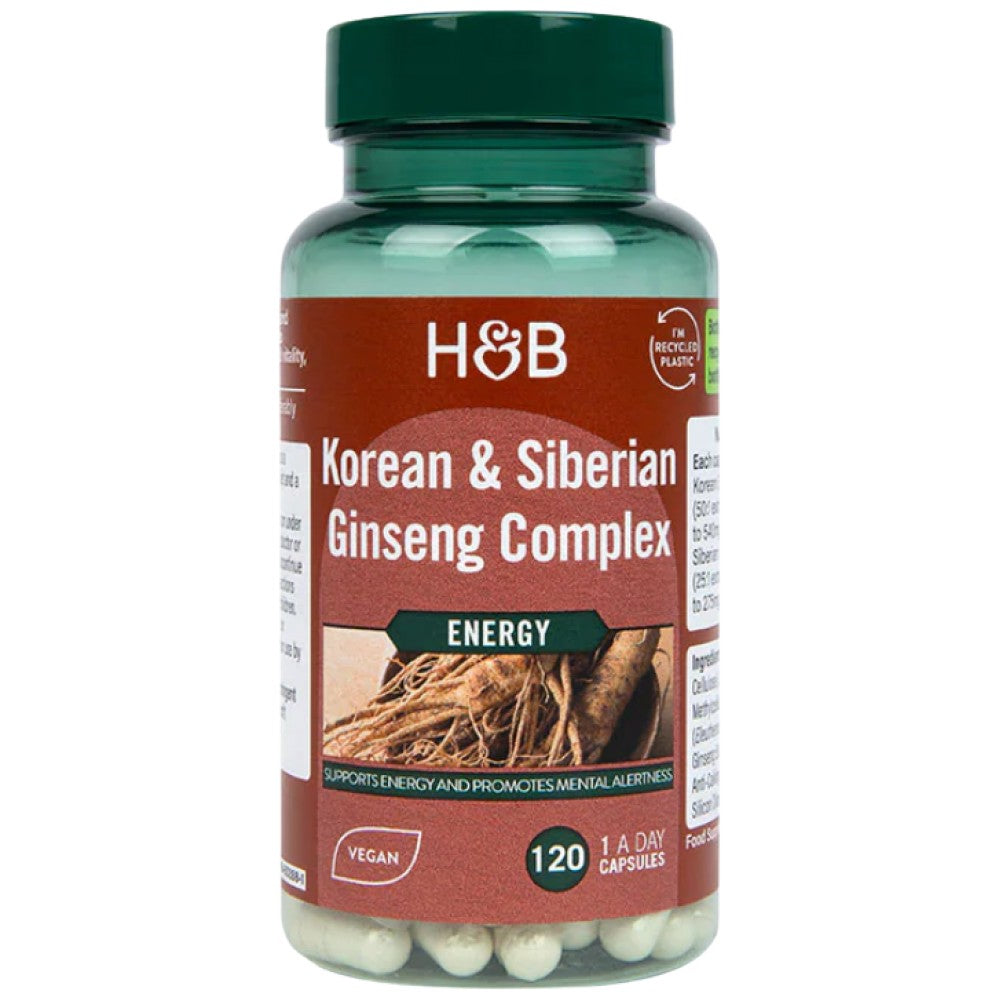 Holland And Barrett Korean & Siberian Ginseng Complex - Корейски и сибирски женшен