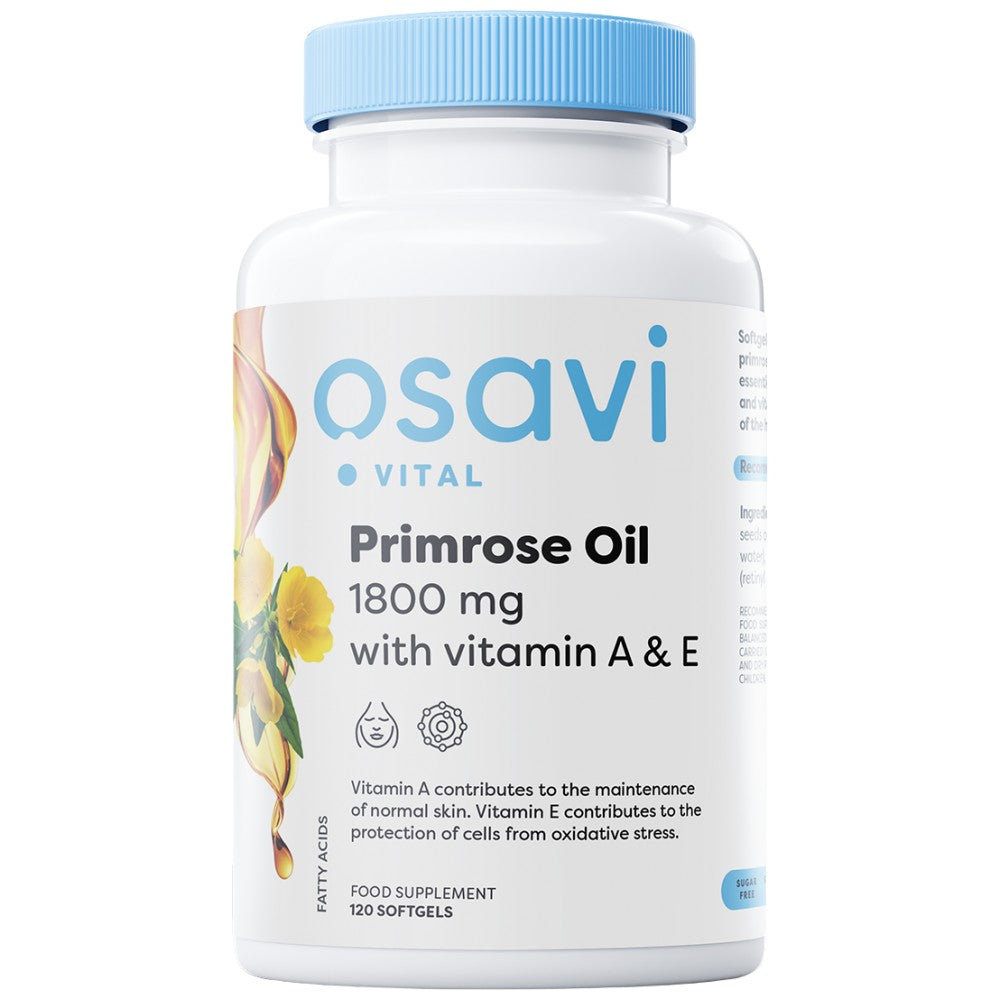 Osavi Primrose Oil 1800 mg with Vitamin A & E - Масло от вечерна иглика с витамини A и E