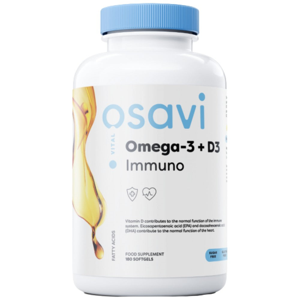Osavi Omega-3 + D3 Immuno - Рибено масло с Витамин Д3 за имунитет