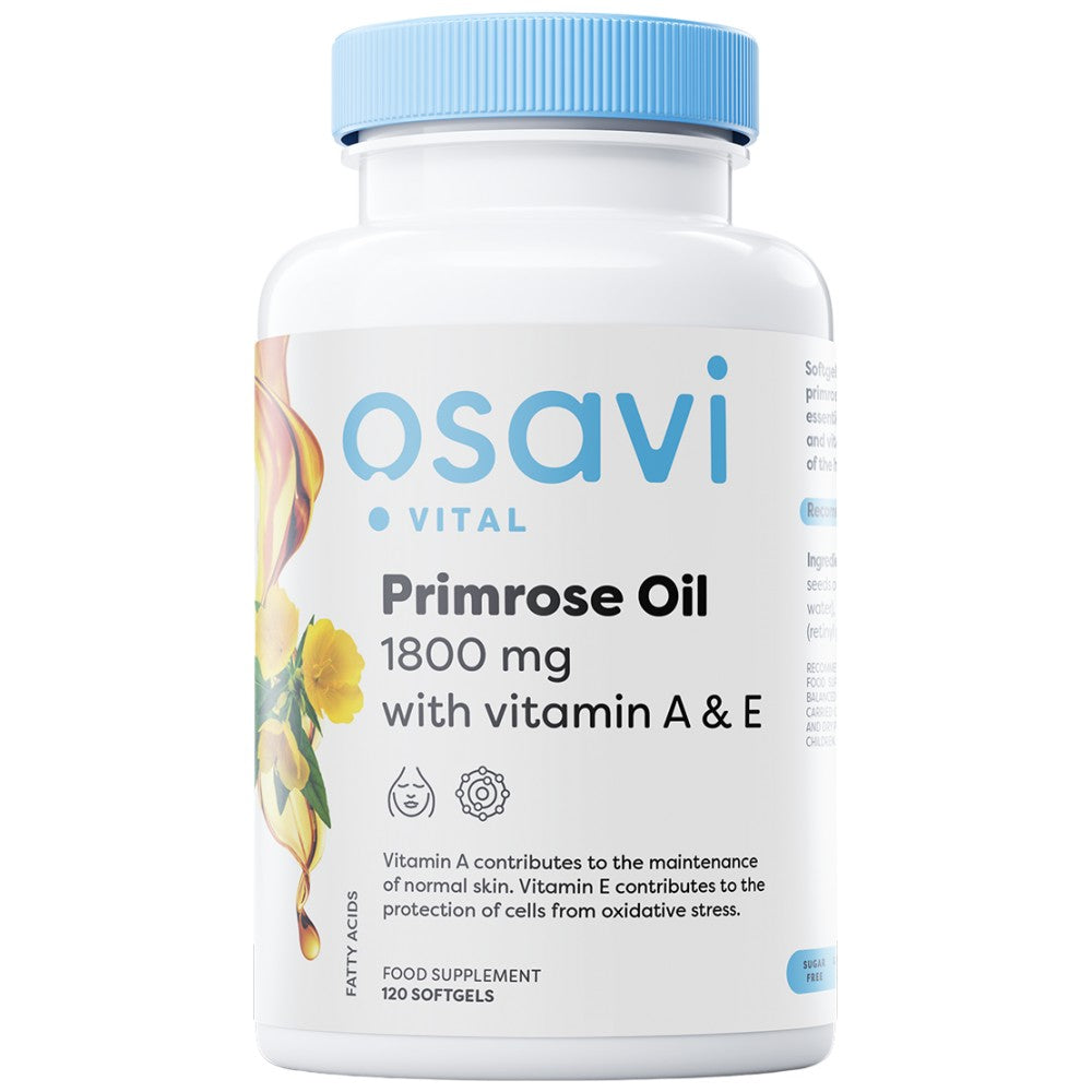 Osavi Primrose Oil 1800 mg with Vitamin A & E - Масло от вечерна иглика с витамини A и E