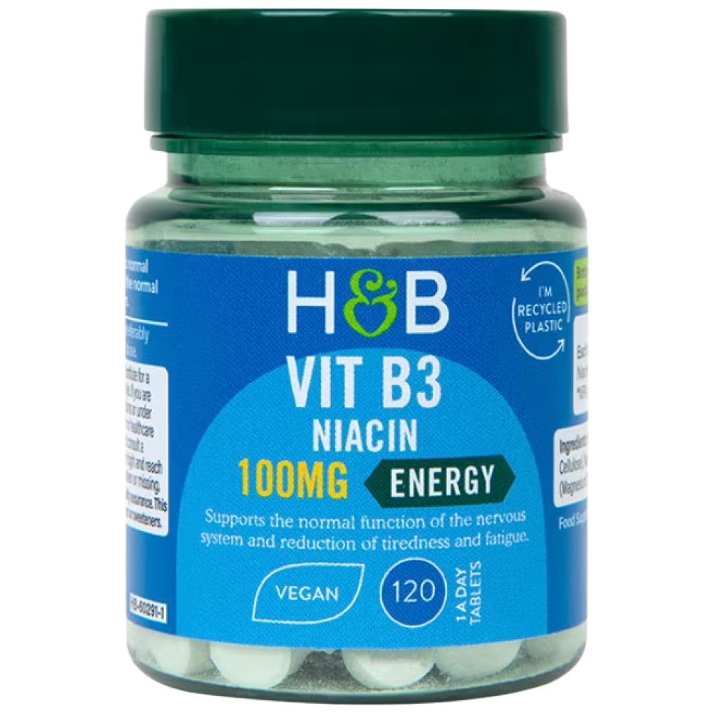 Holland And Barrett Vitamin B3 Niacin 100 mg - Витамин B3 ниацин 100 mg