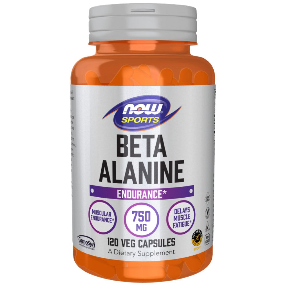 NOW Foods Beta-Alanine 750 mg CarnoSyn® - Бета-аланин CarnoSyn® 750 mg