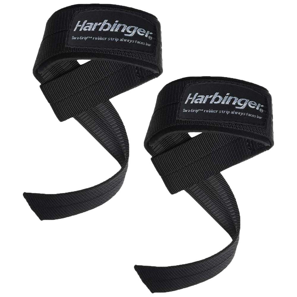 Harbinger Фитили Big Grip с подложка - Каишки за вдигане на тежести с подложка