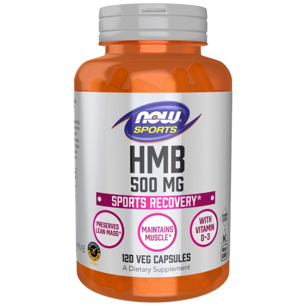 NOW Foods HMB 500 mg - Срещу мускулно разграждане