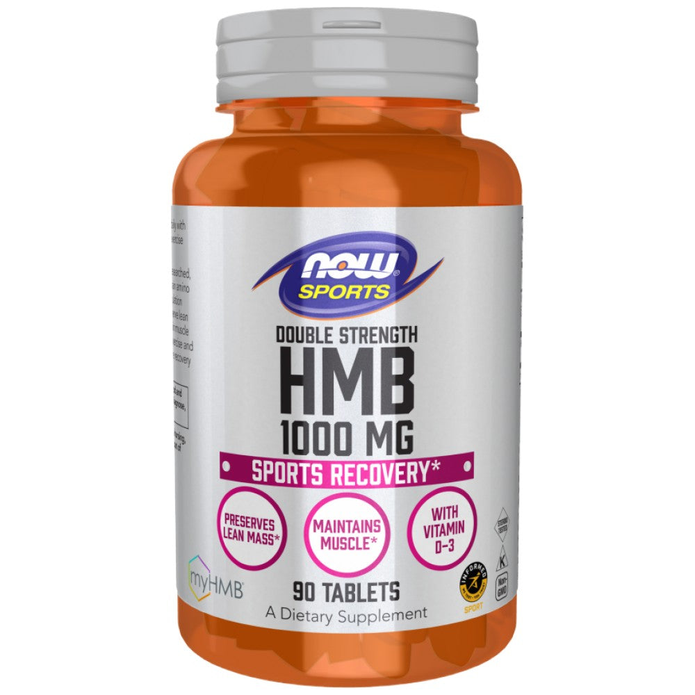 NOW Foods HMB 1000 mg Double Strength - HMB 1000 mg за мускули