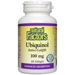 Natural Factors Ubiquinol Active CoQ10 100 mg - Убиквинол активен CoQ10 100 mg