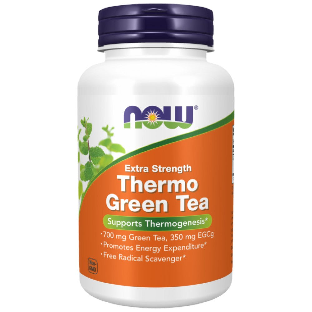 NOW Foods Thermo Green Tea Extra Strength - Зелен чай термо