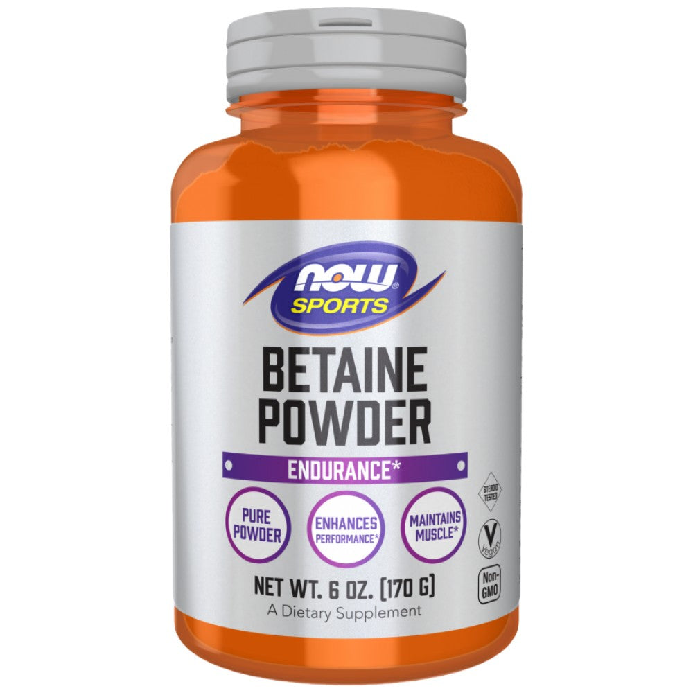 NOW Foods Betaine Powder Endurance - Бетаин TMG на прах за издръжливост