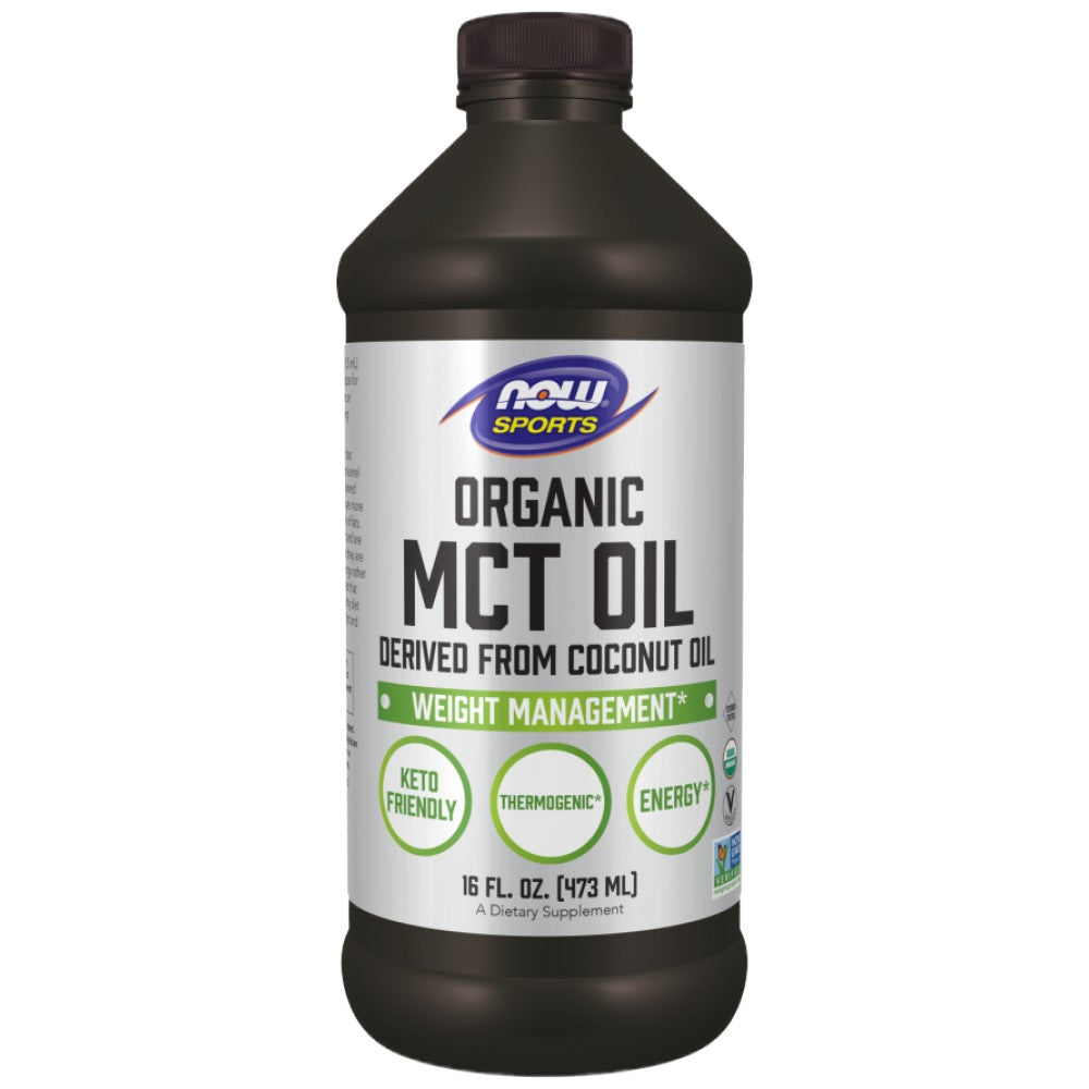 NOW Foods MCT Oil 100% Certified Organic - Био МСТ масло