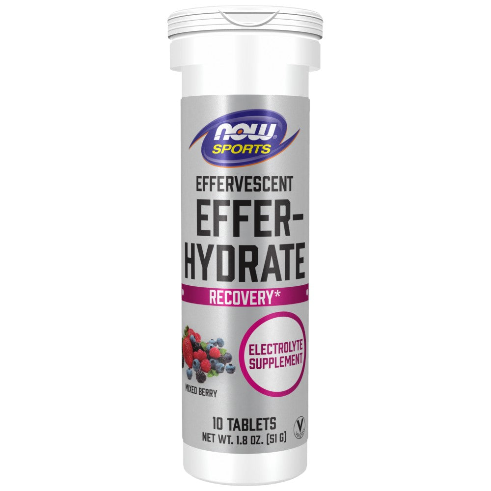 NOW Foods Effer-Hydrate Effervescent Recovery - Електролитна напитка ефервесцентна