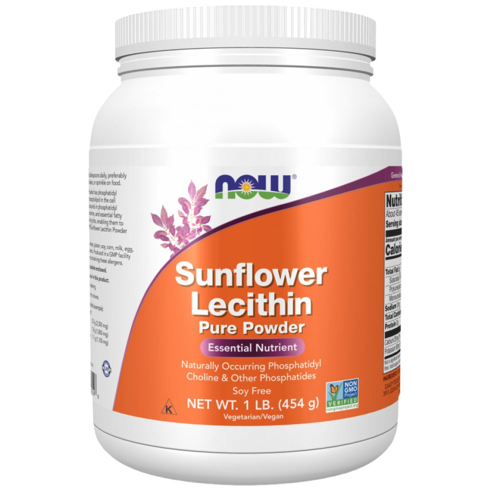 NOW Foods Sunflower Lecithin Pure Powder - Слънчогледов лецитин на прах