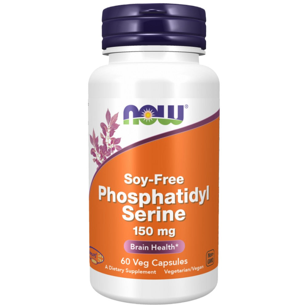 NOW Foods Phosphatidyl Serine 150 mg Soy-Free - Фосфатидилсерин 150 mg без соя